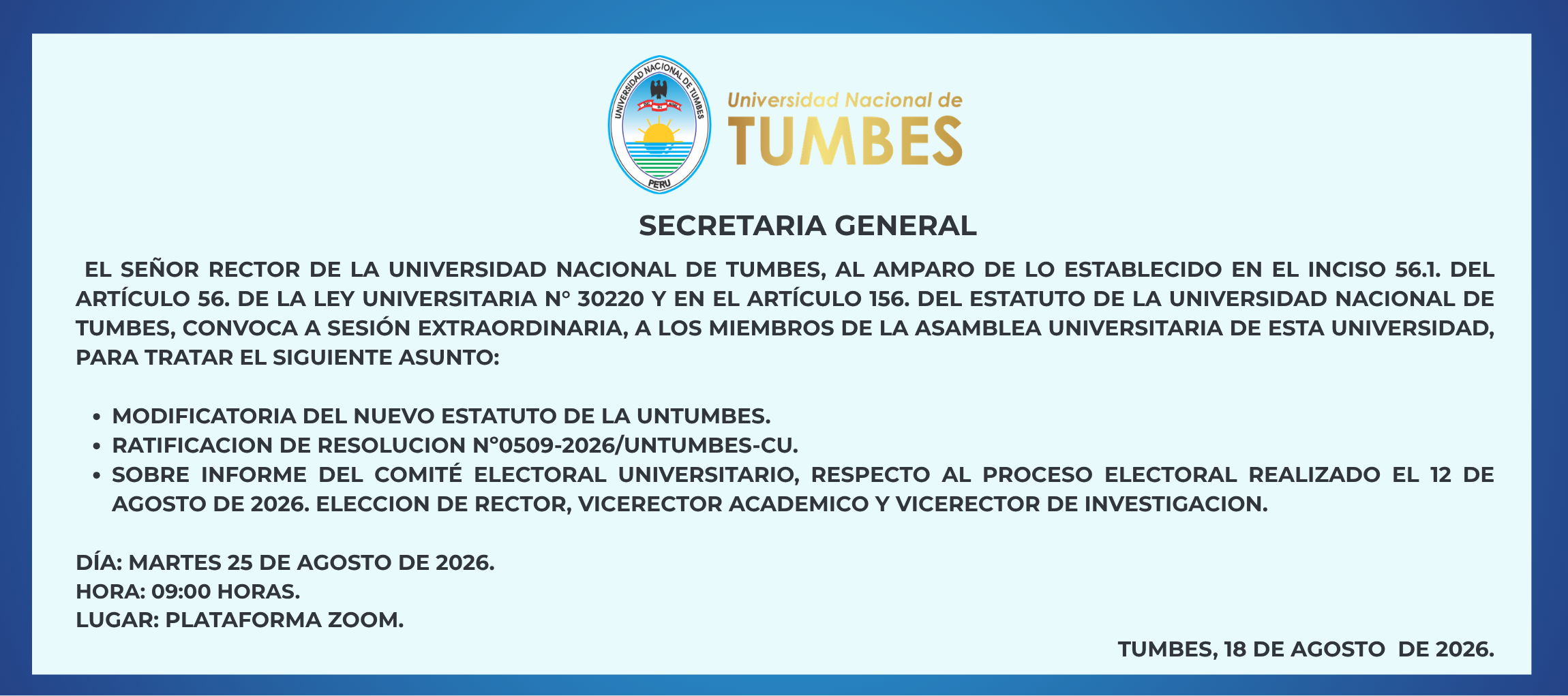 ASAMBLEA UNIVERSITARIA